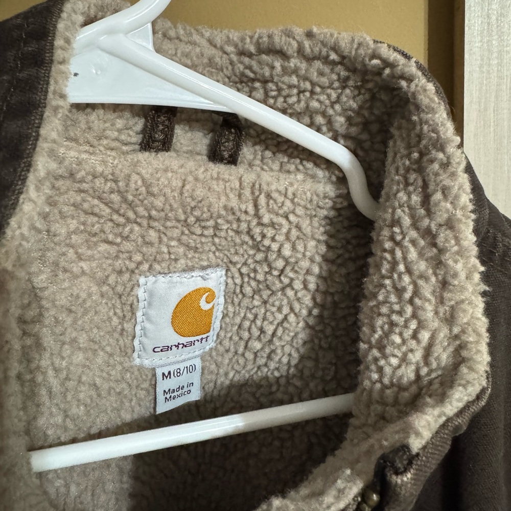 Carhartt Dark Brown Sherpa-Lined Vest